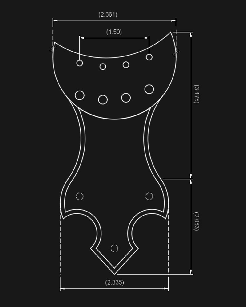 Tenor Guitar Eclipse Tailpiece