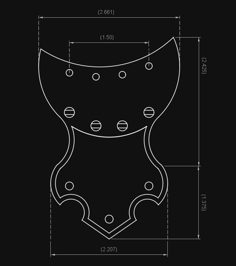 Tenor Guitar Eclipse Tailpiece